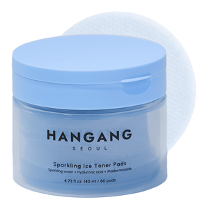 Hangang Seoul Sparkling Ice Toner Pads 60 Pads Hyaluronic Acid Moisturizing For All Skin Types - Product Image 2