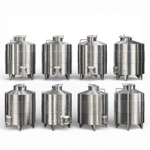 Tanque de Fermentación de Acero Inoxidable para Producción de Vino Tinto y Frutas Pequeñas, 50L, 500L, 1000L, Equipo para Plantas de Producción - Product Image 3