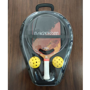 Leatou Pickleball Paddle Carbon Fiber 41,5x18,8 cm Équipement d'entraînement antidérapant avec balles et sac de transport - Product Image 3