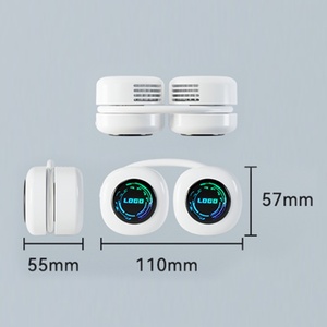 Ventilador de Cuello Portátil Recargable USB, Ventilador Eléctrico sin Aspas para Exteriores, Mini Ventilador Inalámbrico para Camping con Luces LED, Elegante Enfriador de Aire - Product Image 3