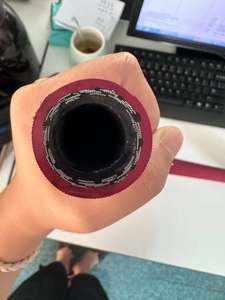 Manguera trenzada de PVC negro industrial Tipo de goma de vapor y algodón <span class=keywords><strong>Riber</strong></span> con modelo de manguera de aceite de alambre de acero para aplicación de agua - Product Image 6