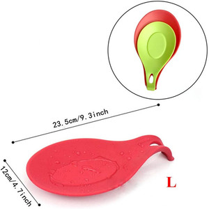 Accessori per la cucina supporto per gocciolamento Design portautensili supporto per cucchiaio in Silicone supporto per spatola resistente al calore poggia cucchiaio in Silicone - Product Image 3