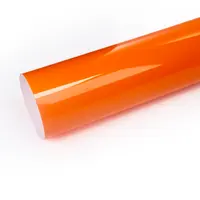Fabrika kaynağı turuncu parlak araba vinil filmi Sticker hava kabarcığı ücretsiz araba vinil filmi