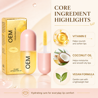 Huile à lèvres brillante effet cristal, waterproof, longue tenue, vegan, teinture pour les lèvres, hydratante, repulpante, nourrissante, gloss pour lèvres sèches