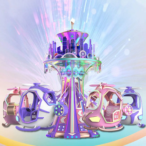 Thiết kế mới ngoài trời Kiddie đi xe sợi thủy tinh xoay nâng trẻ em Máy Trò Chơi Cưỡi - Product Image 3