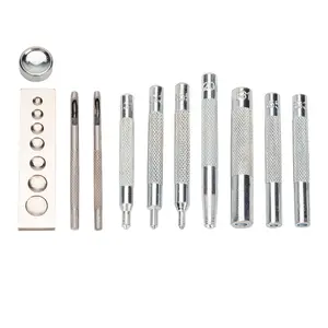 Fasteners Press Studs Snap Rivts handmade leather punching hole tools for drilling