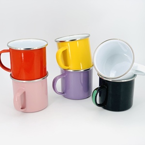 Biểu tượng tùy chỉnh thiết kế 12oz 15OZ men <span class=keywords><strong>Mug</strong></span> trại bán buôn men cốc cà phê <span class=keywords><strong>Mug</strong></span> với xử lý - Product Image 5