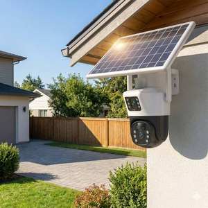 Cámara <span class=keywords><strong>de</strong></span> Seguridad Shuzhi 8MP Tipo Bala con Carga Solar, IP66 Impermeable, Visión Dual en la Nube, Audio Bidireccional y Visión Nocturna <span class=keywords><strong>para</strong></span> Jardín Residencial - Product Image 4