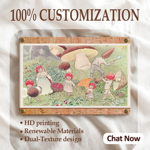 Décoration murale personnalisée, affiche moderne minimaliste de <span class=keywords><strong>ski</strong></span> imprimée UV, échantillon gratuit, peinture sur cuir PU pour la décoration de la maison, de l'hôtel, du pub, cadeau - Product Image 3