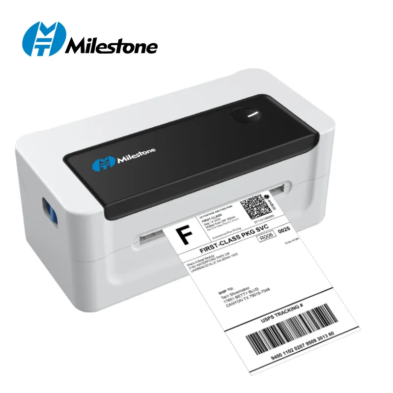 Milestone Mht-L1081 Pos Vrachtbrief Sticky Label Printer Met Usb Of Blue Tooth Usb Interface