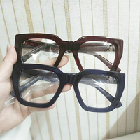 Monture de lunettes en acétate épais, faite à la main, motifs variés, unisexe, prix abordable pour adultes (hommes et femmes)