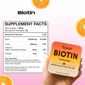 Bandes buccales de collagène et biotine OEM/ODM : Améliorent l'élasticité de la peau, réduisent les rides – Complément alimentaire végétalien personnalisé pour adultes - Product Image 6