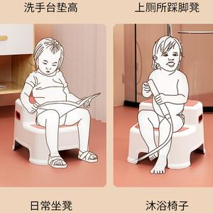 Tabouret à double niveau Ybm en plastique antidérapant pour enfants, usage domestique, type carré grand format, 2 à 4 ans - Product Image 6