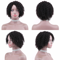 Perruques courtes en gros pour revendeurs de cheveux – Perruque courte Pixie Cut en cheveux vierges Remy, fabriquée à la machine, 100 % cheveux humains pour femmes noires