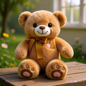 ตุ๊กตาหมีเท็ดดี้สั่งทำได้ตามต้องการ ปรับความสูงได้ ผลิตจากผ้าพลัฌนุ่มพิเศษ บรรจุใยฝ้าย PP ของเล่นคลายเครียดสำหรับเด็ก - Product Image 1