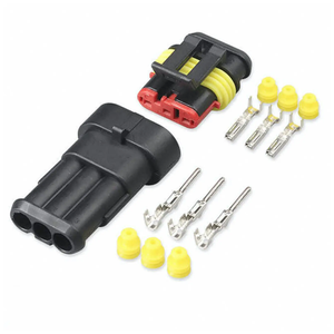 QVP Serie Automotive Connector Auto Waterdichte Mannelijke en Vrouwelijke 1 2 3 4 5 6-pins Terminals met Messing Contacten en Nylon Behuizing - Product Image 4