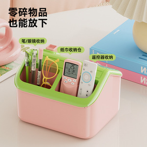 Caja de pañuelos Snow House, rectangular, impermeable, tipo organizador de oficina, almacenamiento para baño, compartimento multifuncional de escritorio - Product Image 4