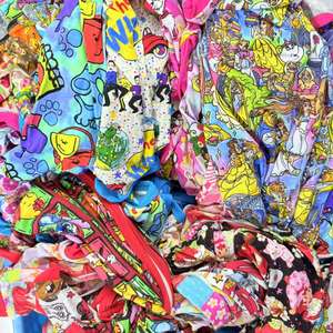 रंगीन रहस्यमय बॉक्स बांस पजामा के बच्चों की लड़कियों और लड़कों के नरम बच्चे के जम्पसूट स्लीपर - Product Image 1