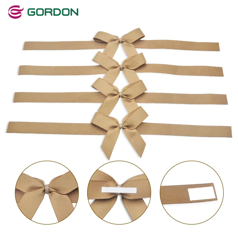 Grosir pita Gordon Grain bawaan pita Grosgrain pita pembungkus Hadiah busur