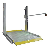 Système de levage de voitures à double étage 2 poteaux avec conception de carport, capacité de charge de 2500 kg pour usage commercial