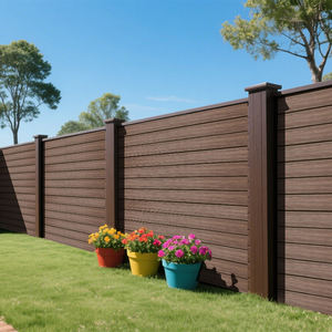 Panneau mural extérieur WPC très résistant aux chocs, panneau mural rainuré en PVC imperméable et ignifuge pour jardin et terrasse - Product Image 2