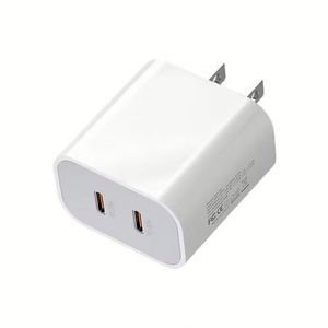 AU US UK EU <b>Plug</b> PD 40W Dual 20W <b>USB</b> C Port Fast Type c <b>Wall</b> Charger for Mobile Phone - Product Image 6