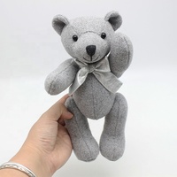 Ours en peluche gris personnalisé, jolis cadeaux promotionnels, décoration de fête
