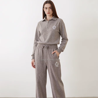 Pantalon tissé long imprimé à jambe droite pour femme, coupe droite, devant plat, automne, décontracté, en Spandex/Coton respirant