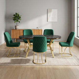 Juegos de Comedor Modernos y Convertibles de Lujo, Muebles Elegantes de Madera y Metal para el Hogar, Hoteles, Restaurantes, Villas y Espacios de Vivienda - Product Image 2