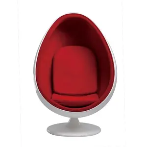 Lusso moda uovo sedia stand soggiorno, hotel, sedia camera da letto mobili moderni sedia a sfera casa in fibra di vetro