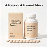Comprimés de complément alimentaire multivitaminé et multiminéral |   Soutien nutritionnel quotidien pour le bien-être général du corps, utilisation quotidienne pour adultes