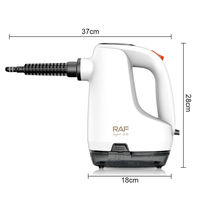 Nettoyeur vapeur RAF 1200W, haute pression 5 bars, grand réservoir de 500 ml, nettoyeur vapeur haute température 9 en 1, R.11220