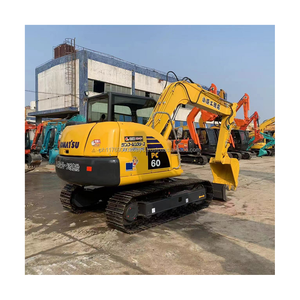 Mini-excavatrice sur chenilles Komatsu PC60-8 d'occasion de haute qualité, faible nombre d'heures de travail, 6 tonnes, avec moteur et boîte de vitesses - Product Image 1