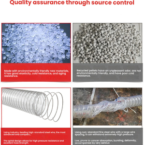 Manguera de <span class=keywords><strong>PVC</strong></span> Flexible Reforzada con Alambre de Acero, Resistente a Alta Presión, para Succión de Bomba, Tipo Espiral Transparente - Product Image 3