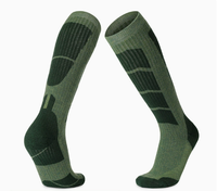 Chaussettes en laine mérinos tricotées épaisses pour l'hiver, séchage rapide, antidérapantes, résistantes à l'usure pour le ski et la neige