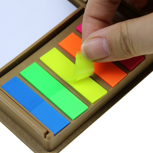 Set di Blocchi Note Promozionali in Scatola di Carta Kraft Personalizzati con Logo Cancelleria per Studenti con Penna e Adesivi - Product Image 4