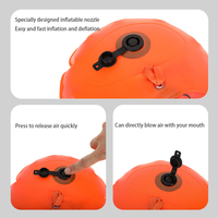 Fabrication en gros nouveau style logo personnalisé flotteur de sécurité sac de séchage par air flotteur de remorquage natation flottaison gonflable bouée de natation