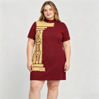 Tenues décontractées pour femmes, couleur rouge unie, col rond, robe pull printemps-été, KTY, robe courte à paillettes, longueur au-dessus du genou, mini-robe