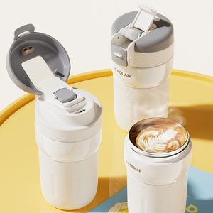 Fuquan <span class=keywords><strong>Pooh</strong></span> 2025 in acciaio inox tazza doppia tazza portatile ad alto valore del caffè sottovuoto Design moderno per l'ufficio degli studenti - Product Image 6
