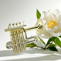 Gold Lacquer Bb Trumpet - Professional Grade | Concert & Marching Band Brass Instrument | High-Quality Sound & Craftsmanship