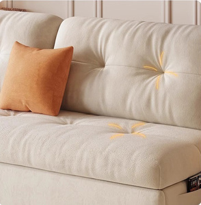 Canapé-<span class=keywords><strong>lit</strong></span> télescopique coulissant deux-<span class=keywords><strong>en</strong></span>-un salon canapé-<span class=keywords><strong>lit</strong></span> pliant rétractable multifonctionnel avec rangement pour appartement - Product Image 2