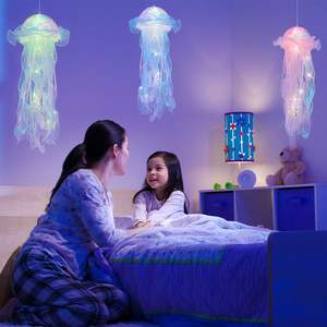 Lámpara colgante de medusas, lámpara colgante de medusas coloridas para decoración de sala de estar, linterna colgante de medusas - Product Image 5
