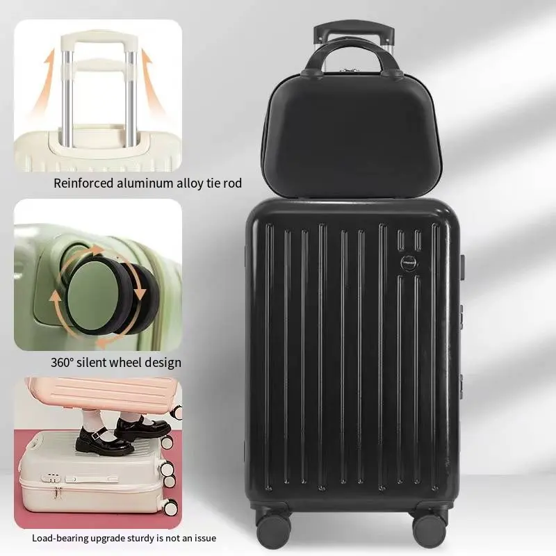 Trọng lượng nhẹ mang theo trên nhà Máy Giá tùy chỉnh du lịch Xe đẩy trường hợp túi ABS vỏ cứng dây kéo vali hành lý đặt