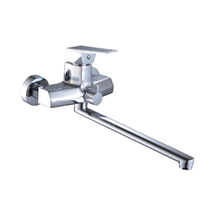 Two Hole Wall Mounted Luxury <strong>Middle</strong> <strong>East</strong> Style Zinc Long Spout Hot Cold Bathtub Bathroom Faucet Tap - Product Image 1