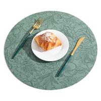 Set de table double face en cuir imperméable et antidérapant de style nordique transfrontalier pour hôtel, maison, table à manger, isolation thermique, tapis alimentaire
