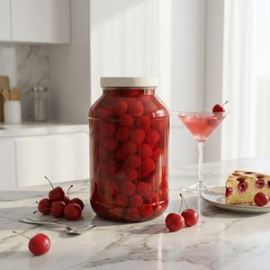Cerezas Maraschino Dulces Enlatadas OEM en Almíbar para Repostería, Brix 28-30% - Product Image 1