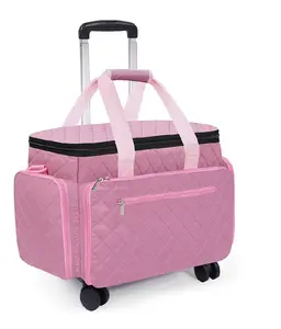 Rolling Sewing Machine Bag Collapsible Trolley Bag With Wheels Sewing Machine Carrying Bag