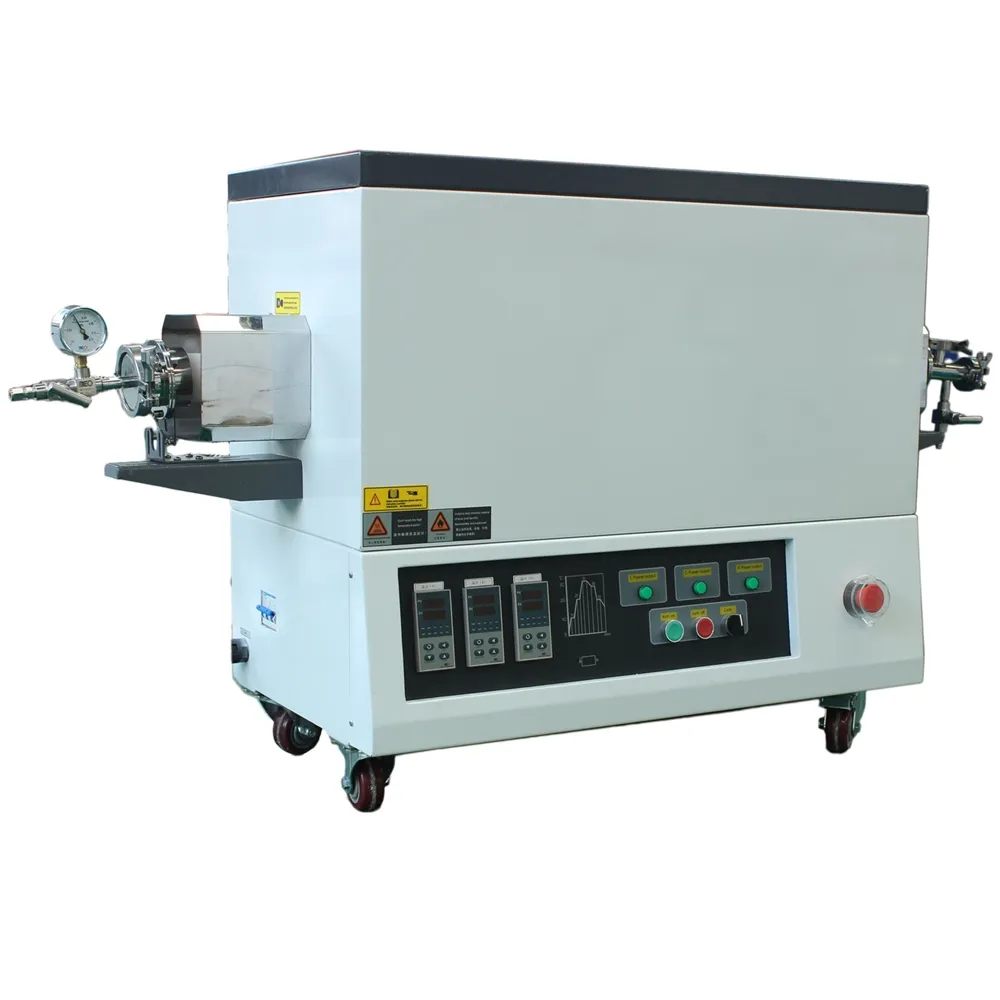 1400c Lab Multi Zones Vacuum Tube Furnace For Deposition Of Carbon And Metal Oxidize Thermal Gradient