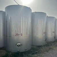 250 L éthanol 250 M3 8000l jus 5000l H2so4 petit réservoir de stockage de Fermentation de vin en acier inoxydable d'eau