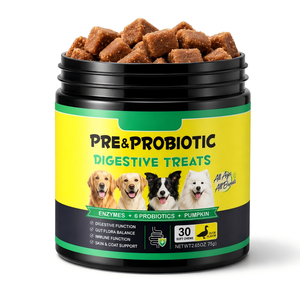 30 Soft Chews Digestive & Gut Health Support Natural Pet Food Supplement Dog Treats Snacks Probiotic Soft Chews For Pet